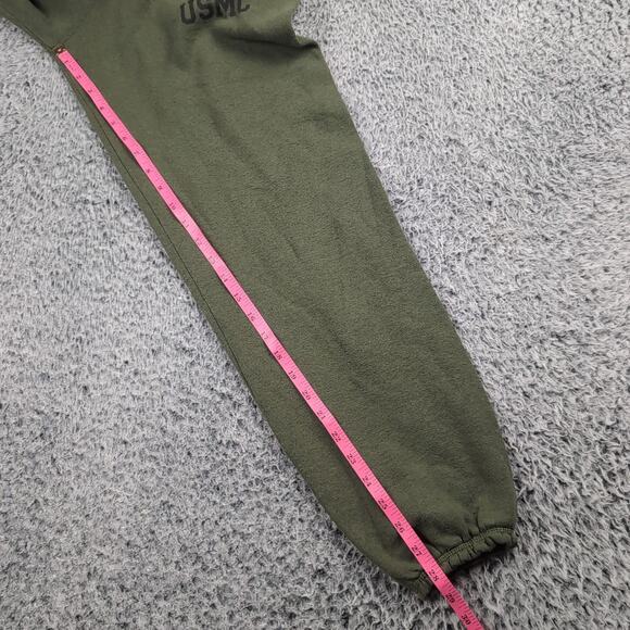 Vintage USMC Sweatpants Men Medium Green Athleisure Tapered Leg Jogger Training - Picture 7 of 9